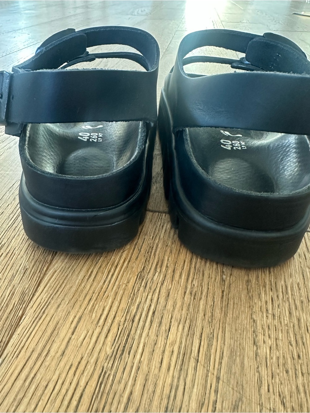 Papillio By Birkenstock Milano Chunky Black Sandal - Picture 9 of 13